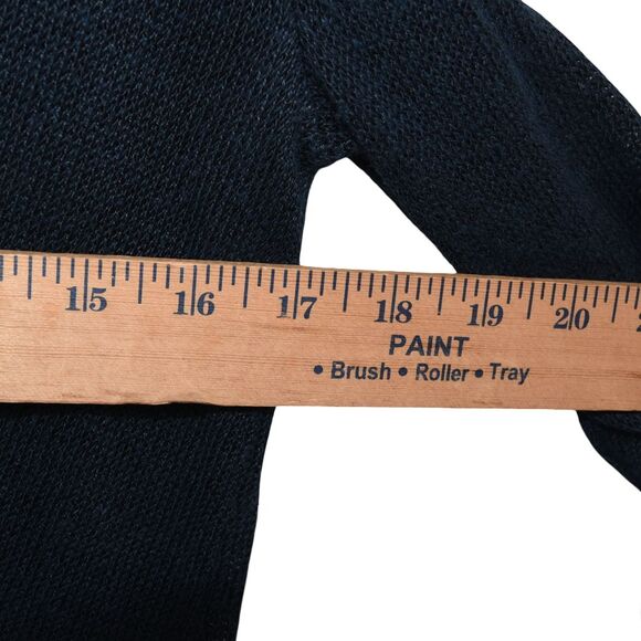 J. Jill Open Front Cotton Linen Long Line Cardigan Sweater Navy Blue Size XS - Picture 7 of 10